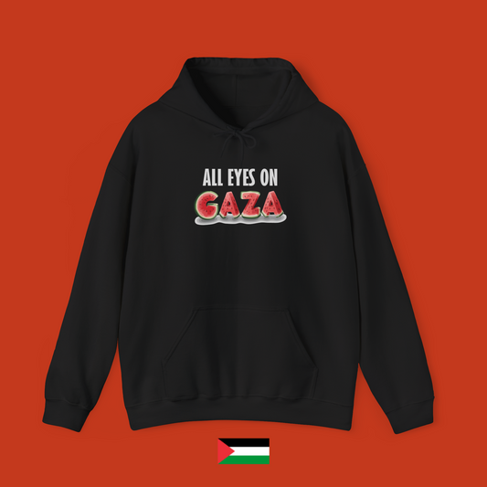 All eyes on Gaza - felpa con cappuccio