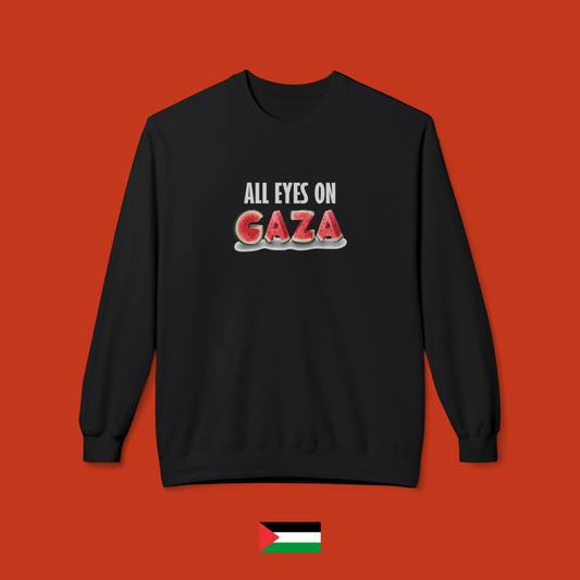 All eyes on Gaza - felpa girocollo