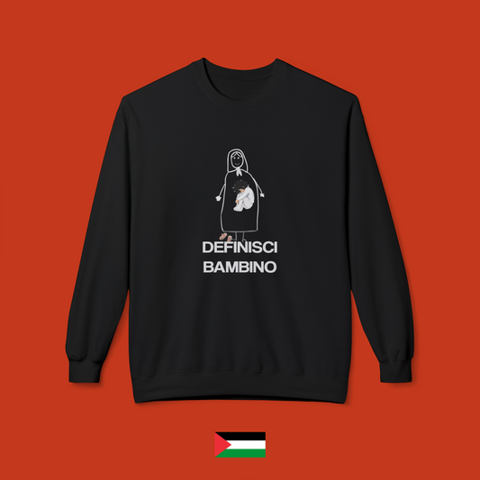 Definisci bambino con bimba che dorme - felpa girocollo