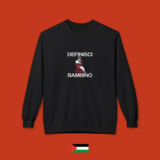 Definisci bambino con mamma e figlio tra le braccia - felpa girocollo