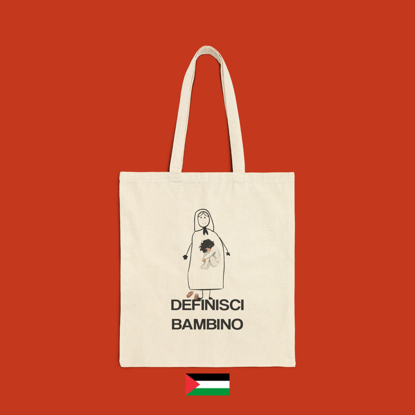 Definisci bambino con bimba che dorme - borsa