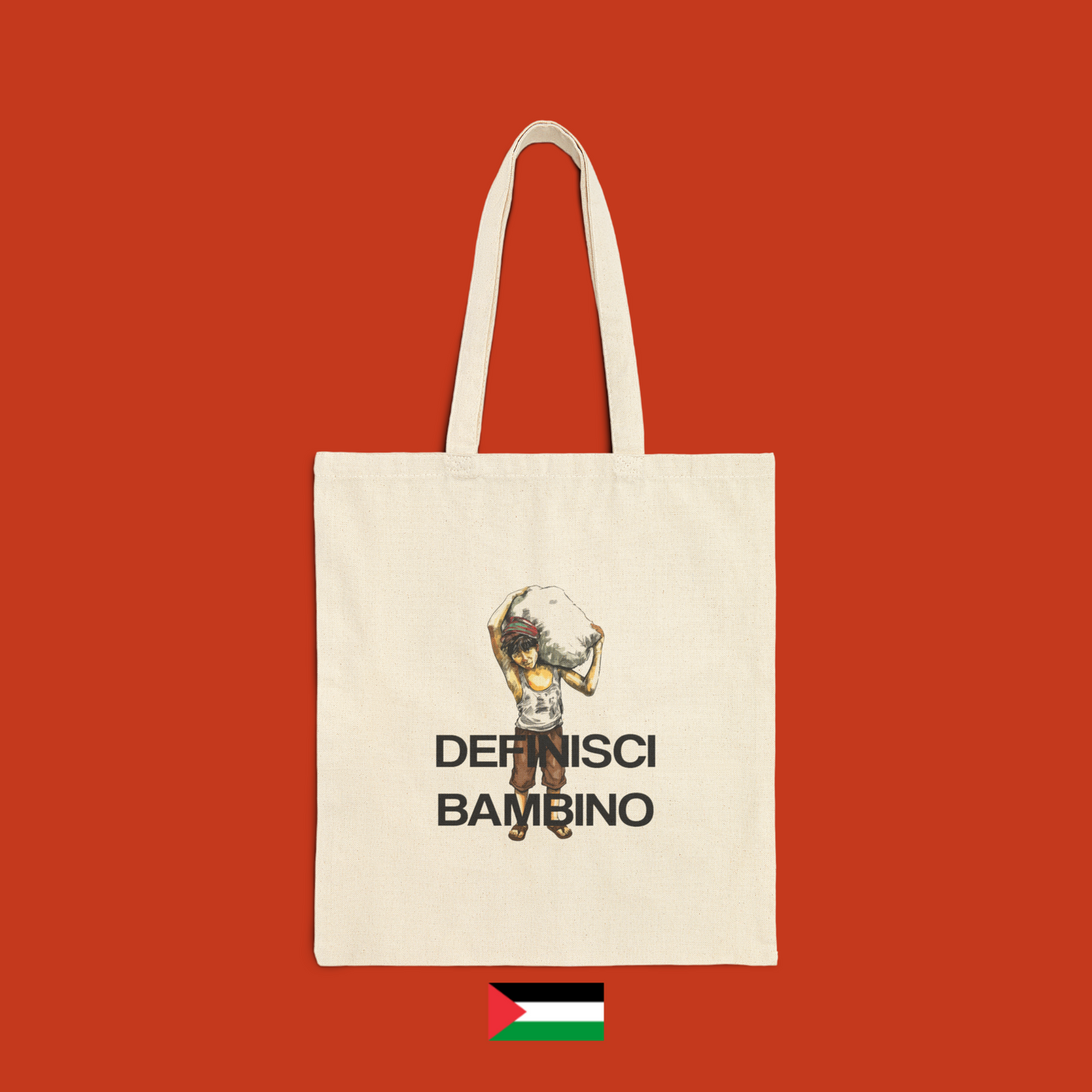 Definisci bambino con sacco di farina - borsa