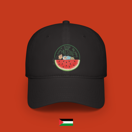 Don't stop talking about Palestine con bambina che dorme - cappellino