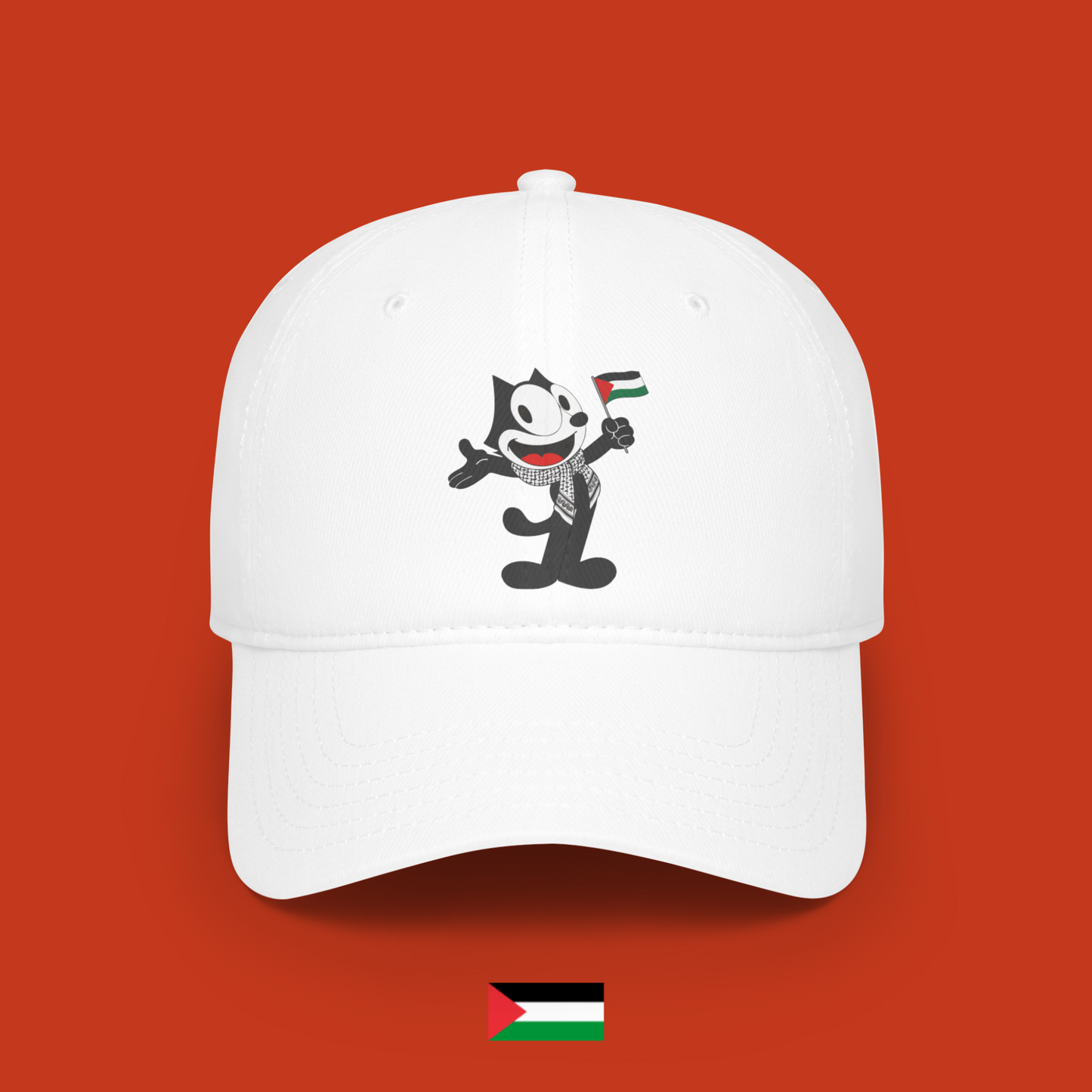 Felix the Cat with Flag - Hat