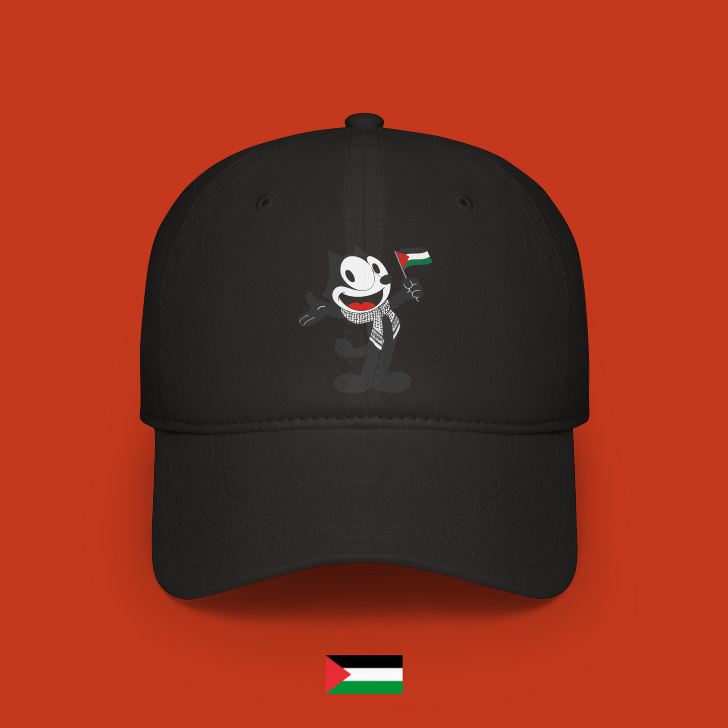 Felix the Cat with Flag - Hat