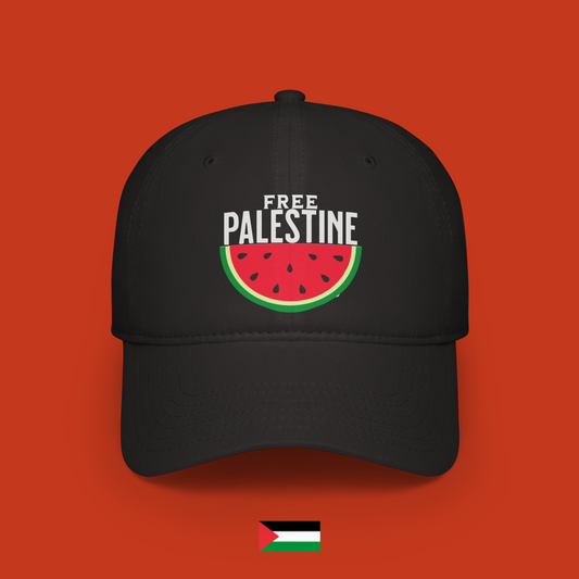 Free Palestine sticker con anguria - cappellino