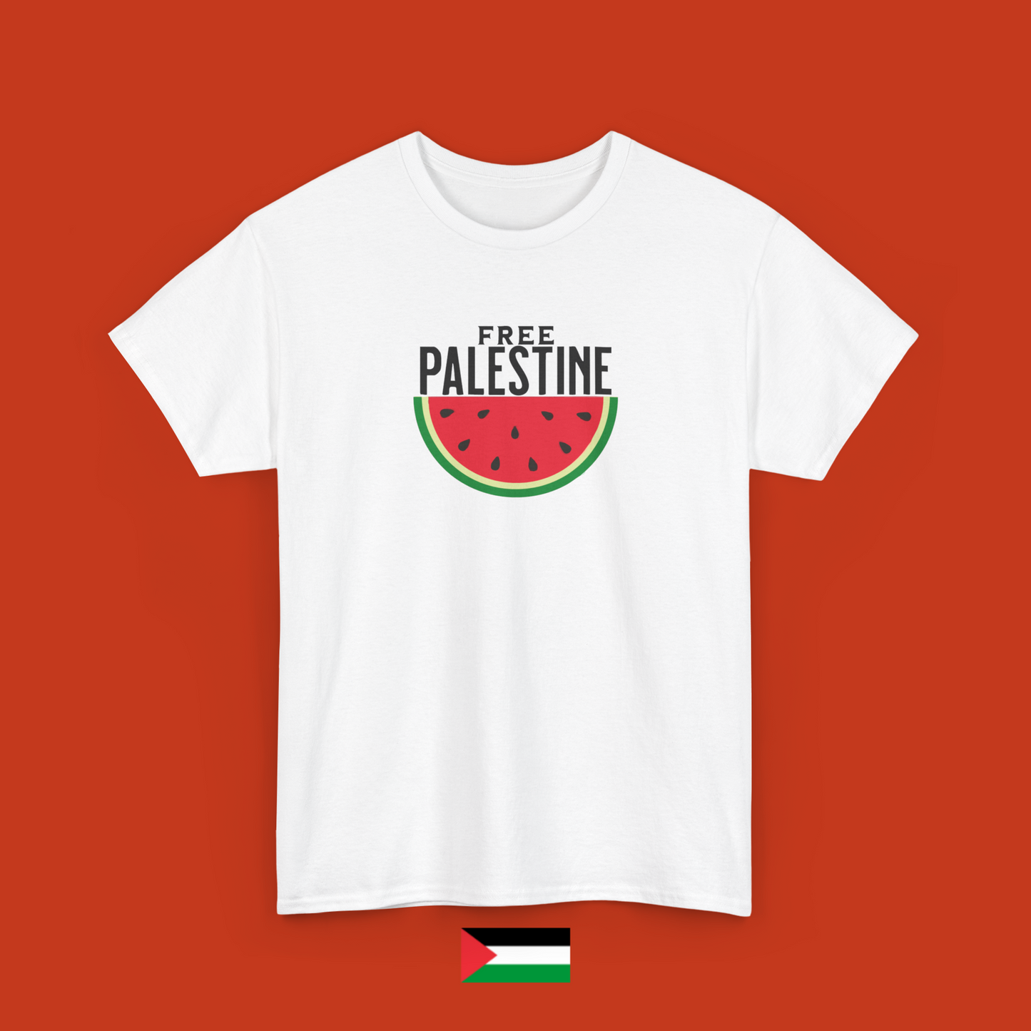 Free Palestine sticker con anguria - maglietta