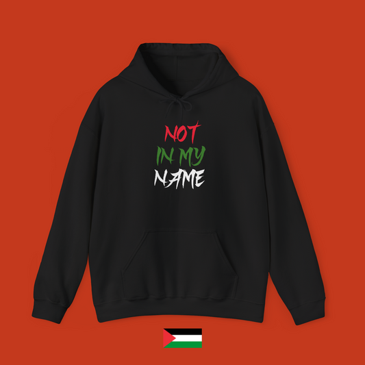 Not in my name - felpa con cappuccio