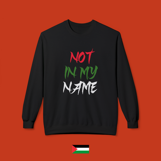Not in my name - felpa girocollo