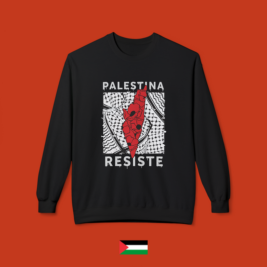 Palestina Resiste - felpa girocollo