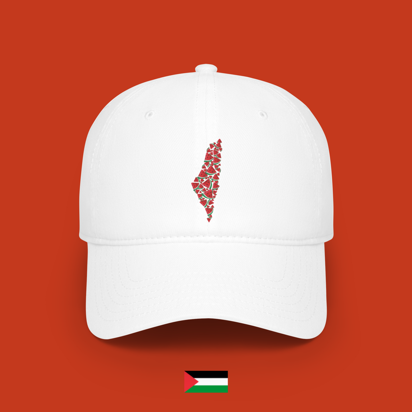 Palestine made of watermelon slices - hat