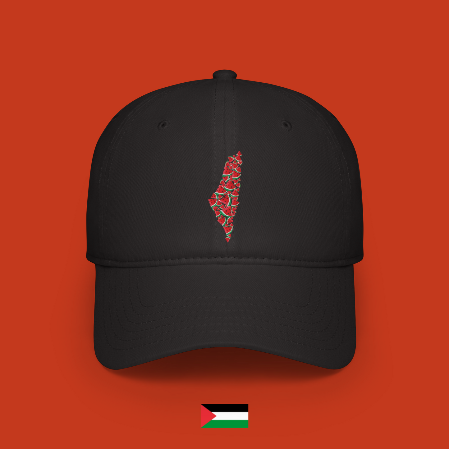 Palestine made of watermelon slices - hat