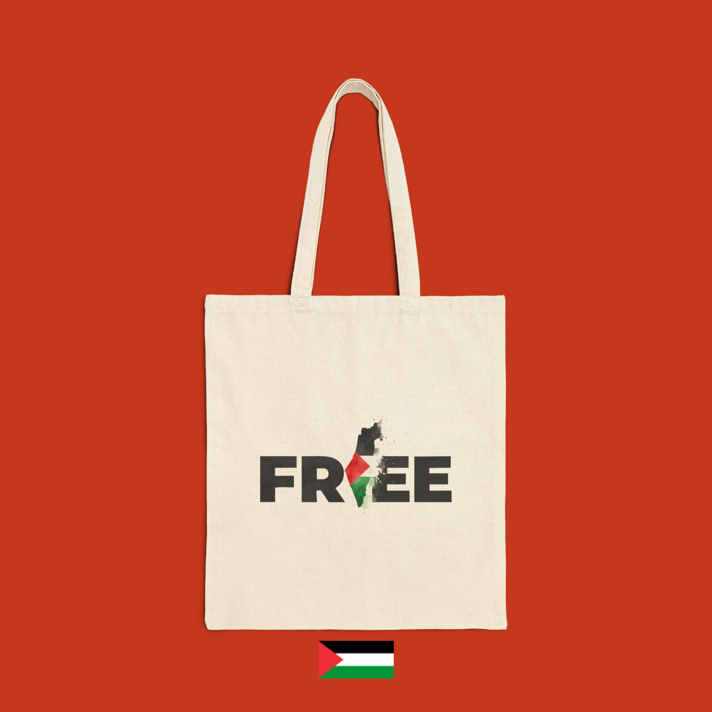 Scritta Free con Palestina - borsa
