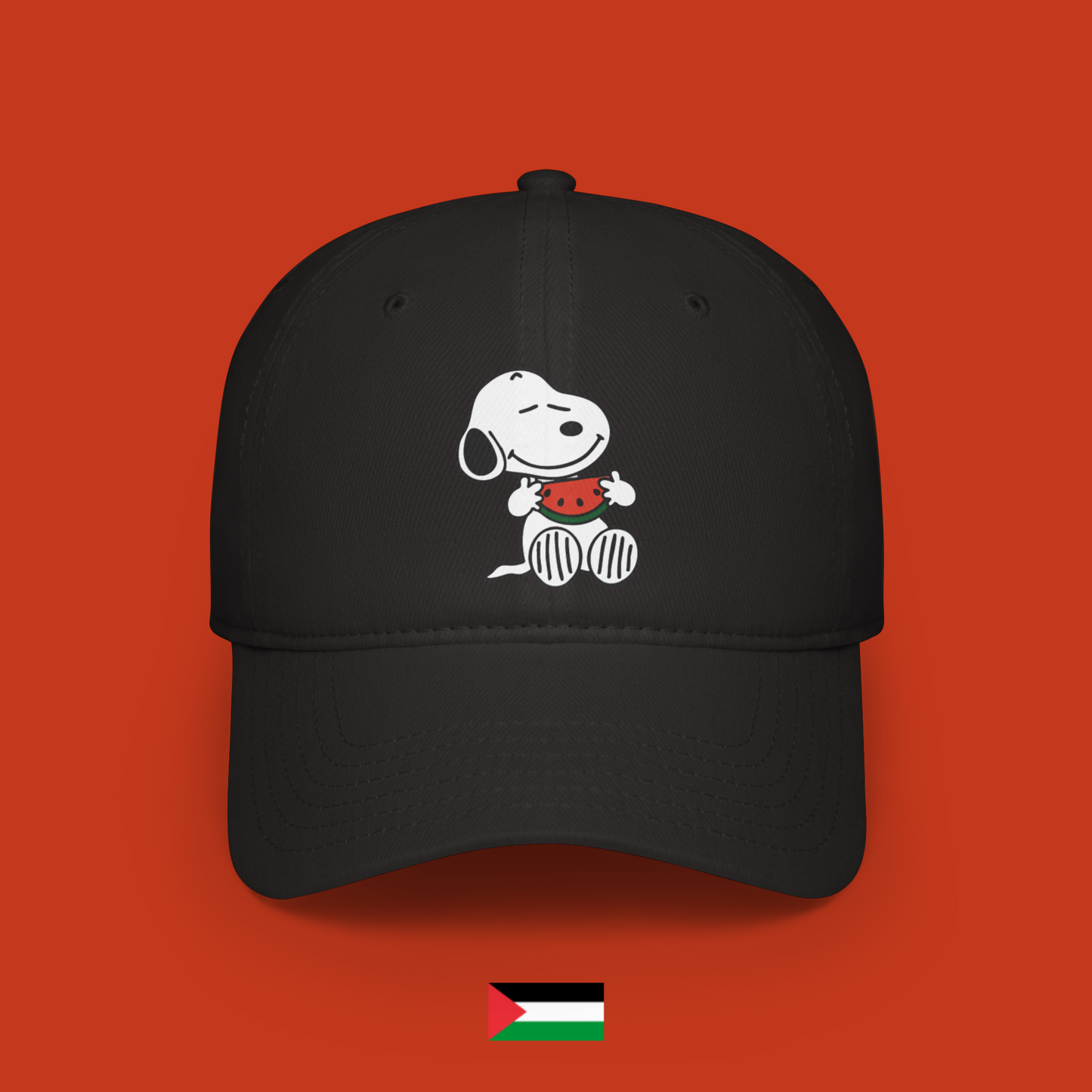 Snoopy mangia una fetta di anguria - cappellino