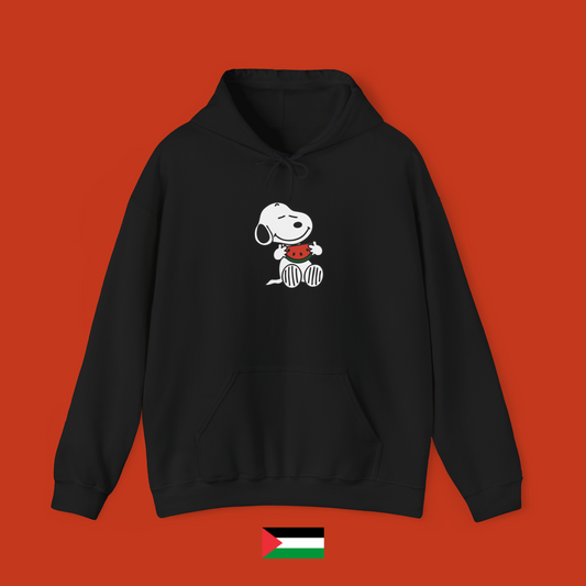 Snoopy mangia una fetta di anguria - felpa con cappuccio