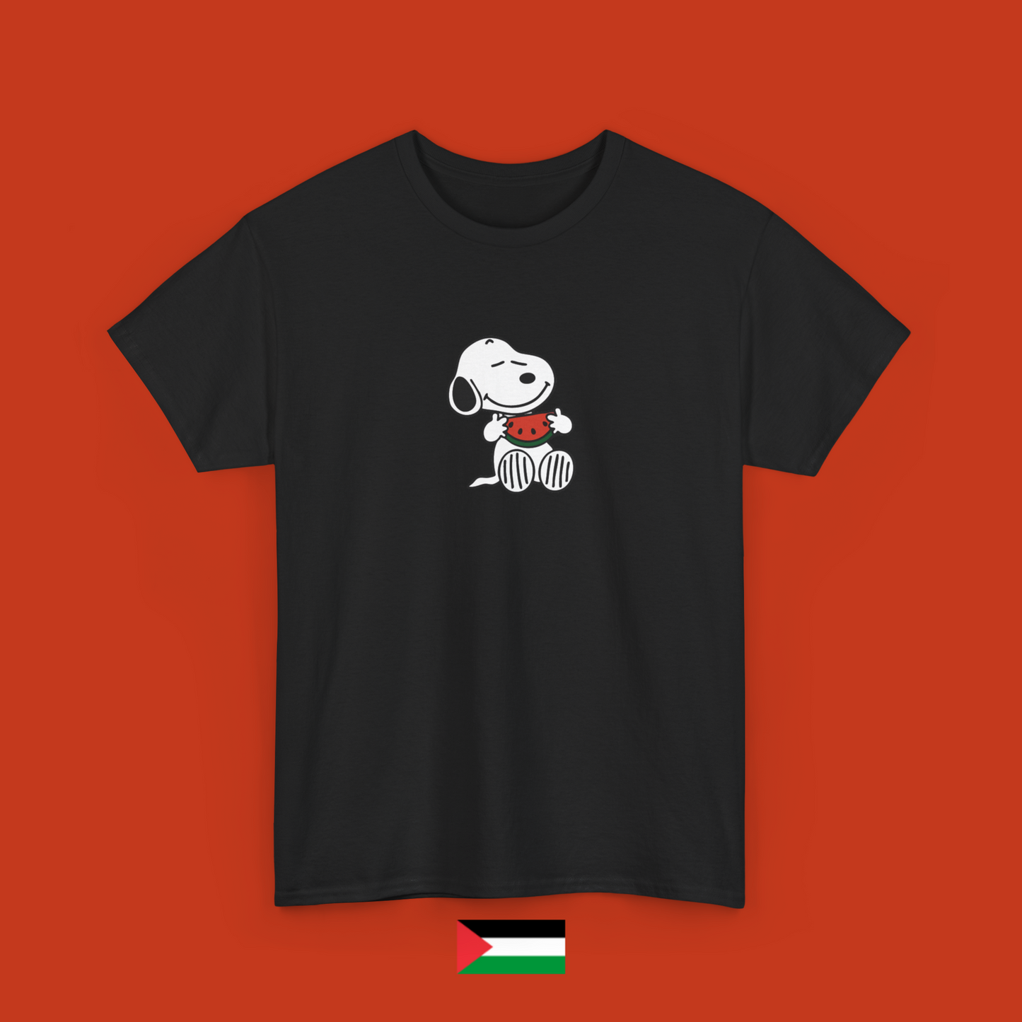 Snoopy mangia una fetta di anguria - maglietta