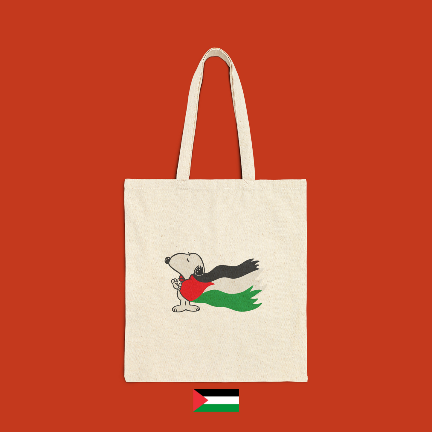 Snoopy con mantello palestinese - borsa