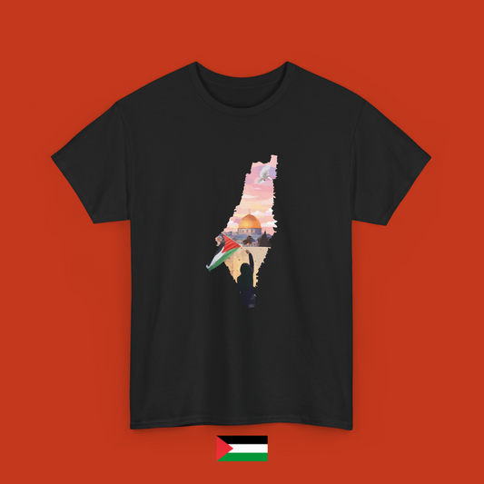 Squarcio su Palestina - maglietta
