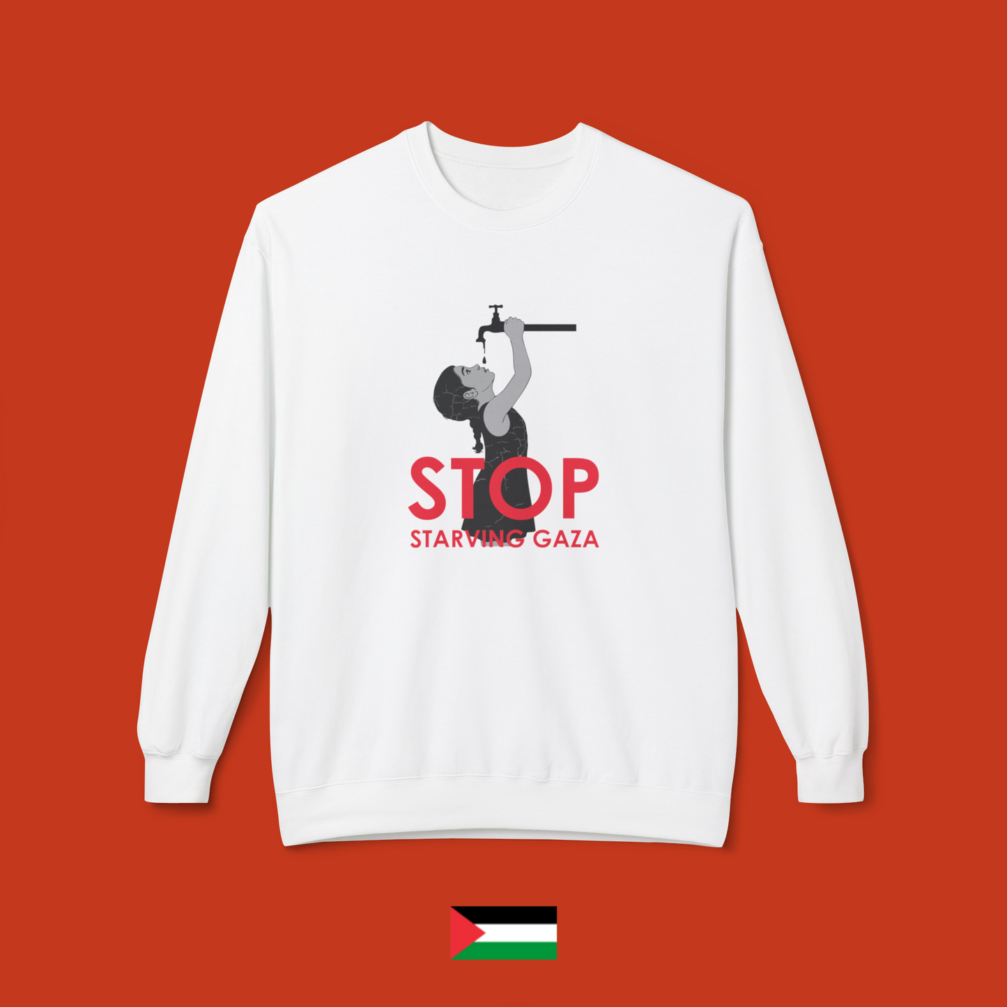 Stop Starving Gaza - Crewneck Sweatshirt