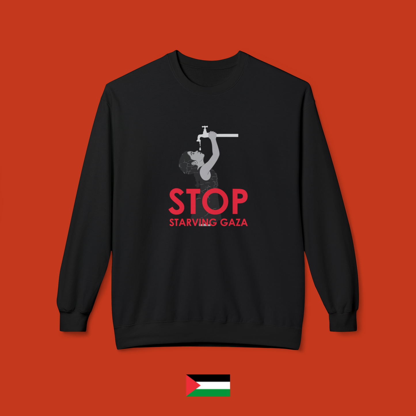 Stop Starving Gaza - Crewneck Sweatshirt