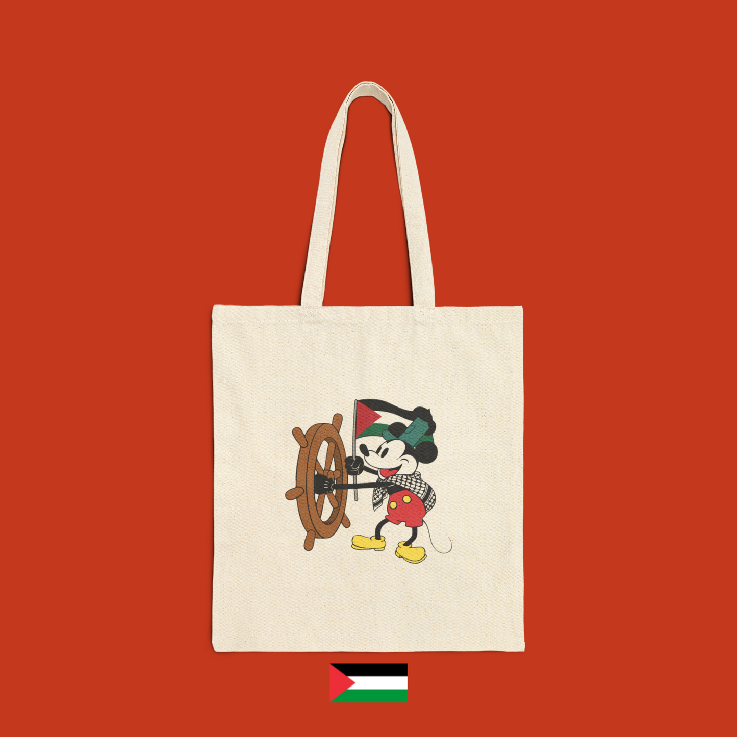Topolino Steamboat Willie con bandiera - borsa