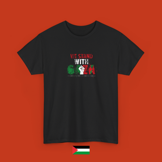 We stand with Gaza - maglietta