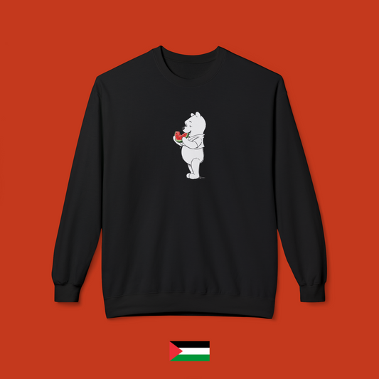 Winnie the Pooh mangia il melone - felpa girocollo