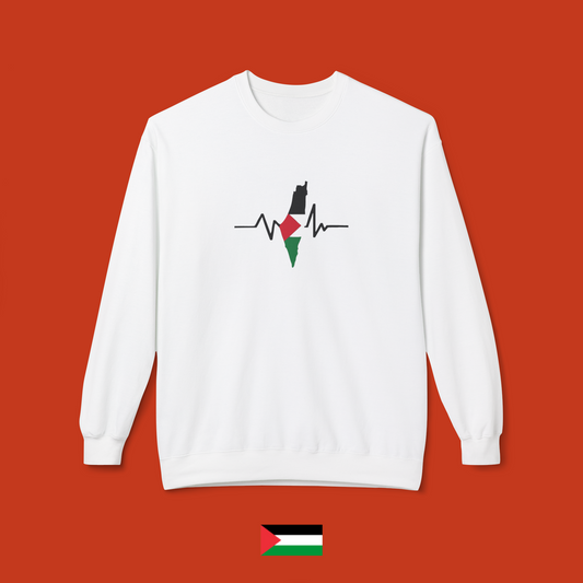 Heartbeat of Palestine - Crewneck Sweatshirt