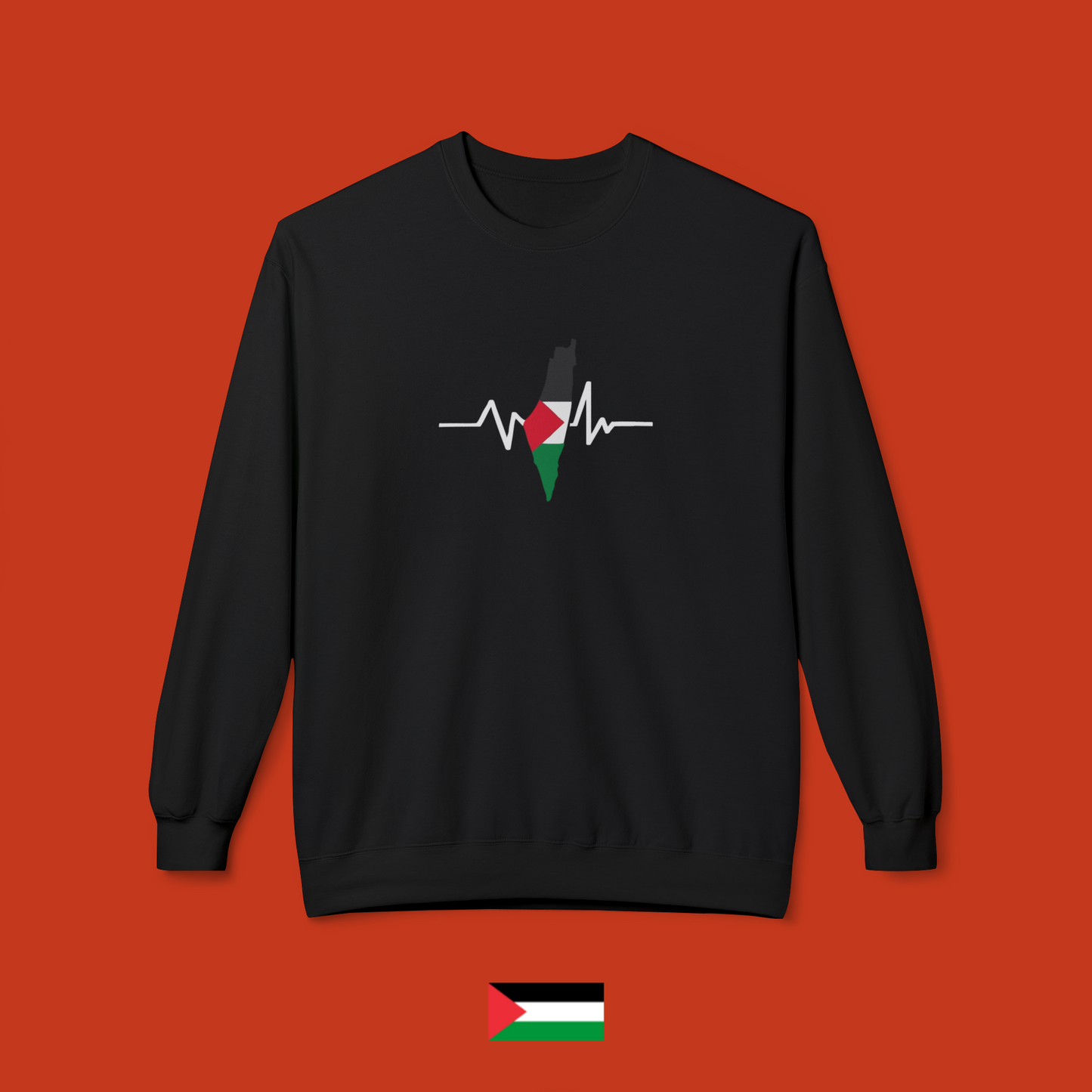 Heartbeat of Palestine - Crewneck Sweatshirt