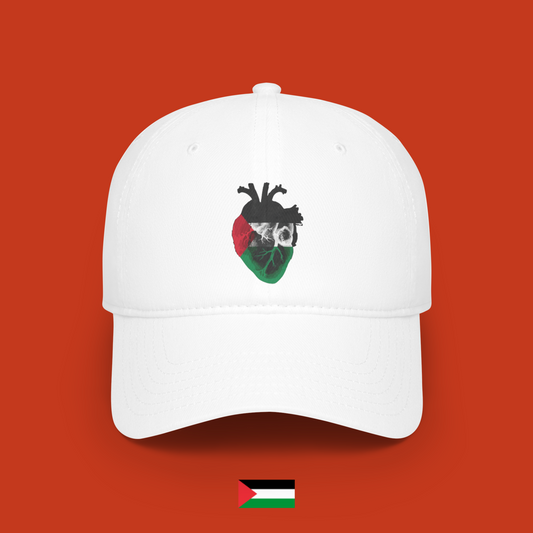 Heart with Palestinian colors - hat