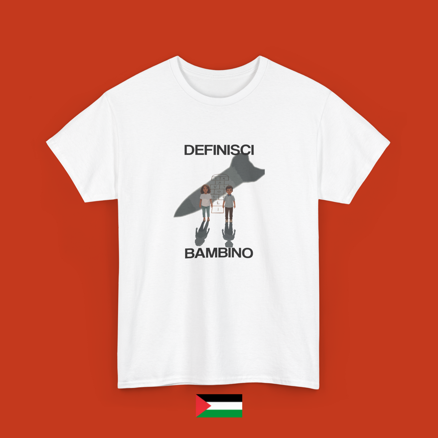 Define child with missile shadow - T-shirt