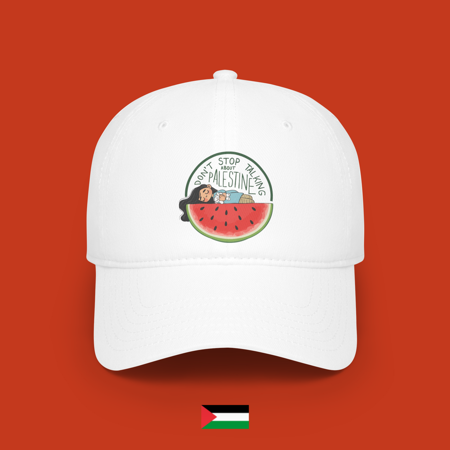 Don't stop talking about Palestine with sleeping girl - hat