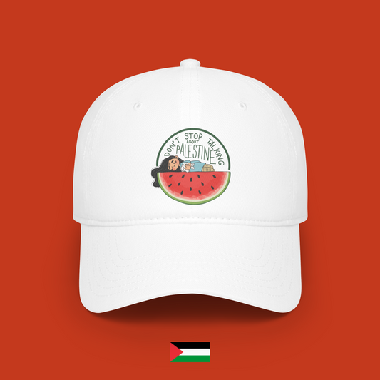 Don't stop talking about Palestine with sleeping girl - hat