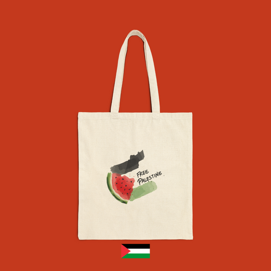 Free Palestine with flag and watermelon - bag