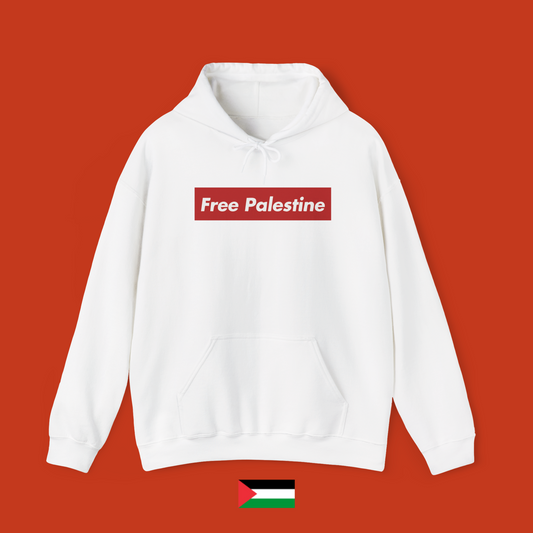 Free Palestine red banner - hoodie
