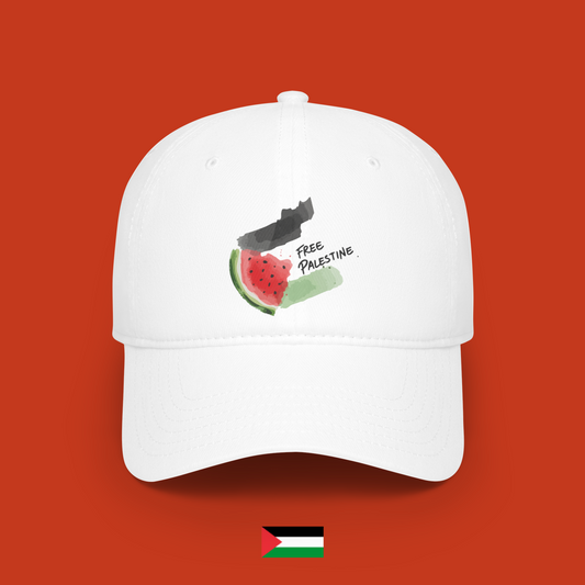 Free Palestine with flag and watermelon - hat