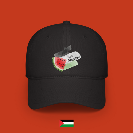 Free Palestine with flag and watermelon - hat