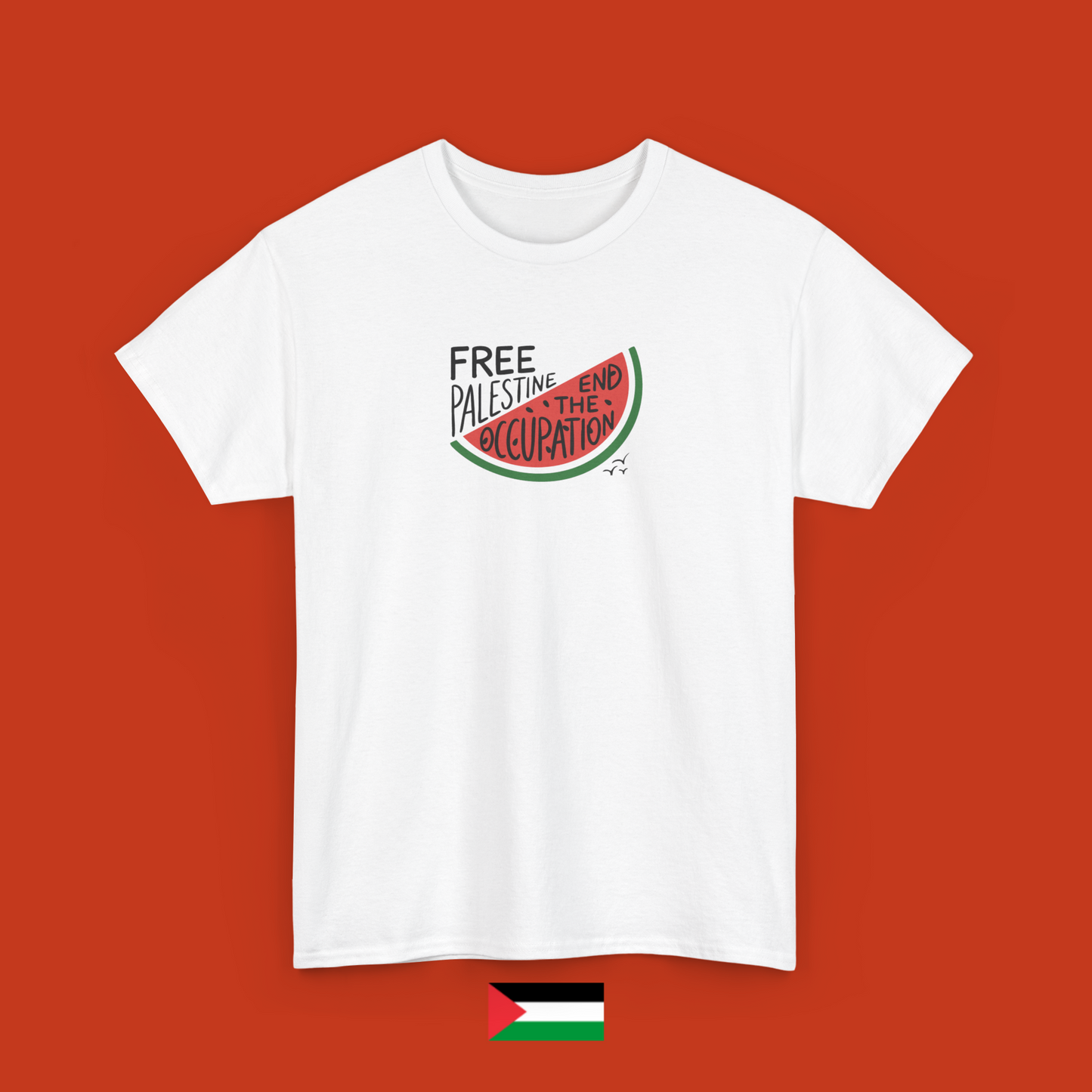 Free Palestine end the occupation - maglietta