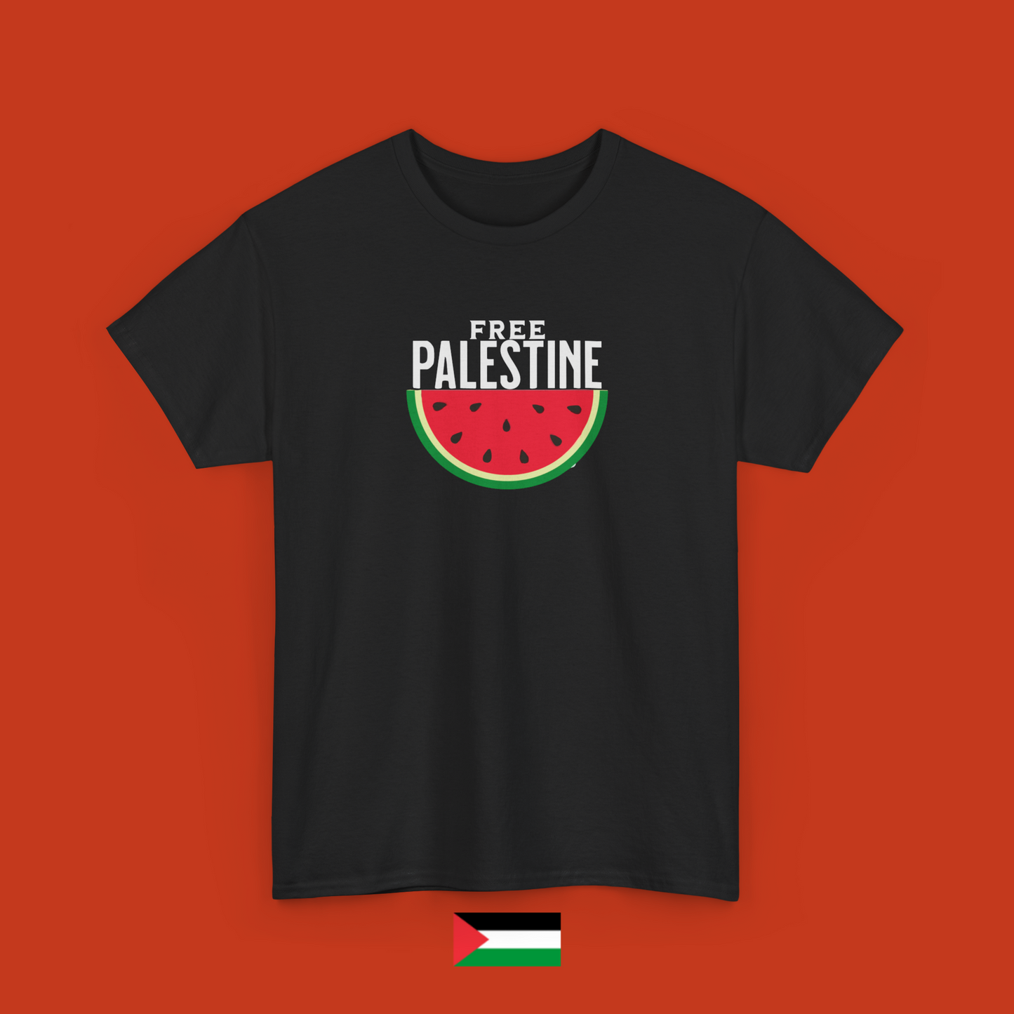 Free Palestine sticker con anguria - maglietta