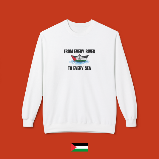 From every river to every sea - crewneck sweatshirt