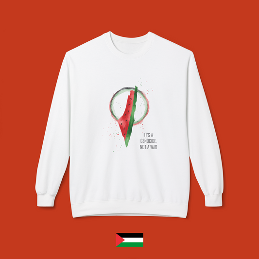 It's a genocide not a war - crew neck sweatshirt