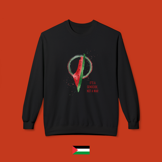 It's a genocide not a war - crew neck sweatshirt