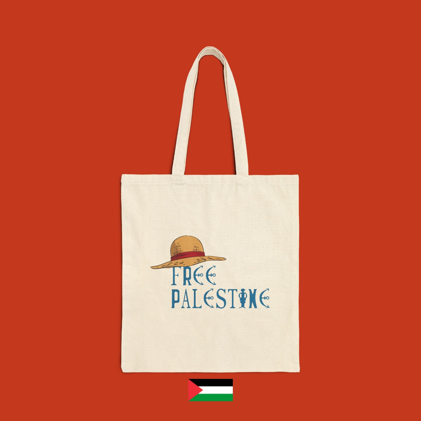 One Piece Free Palestine - borsa