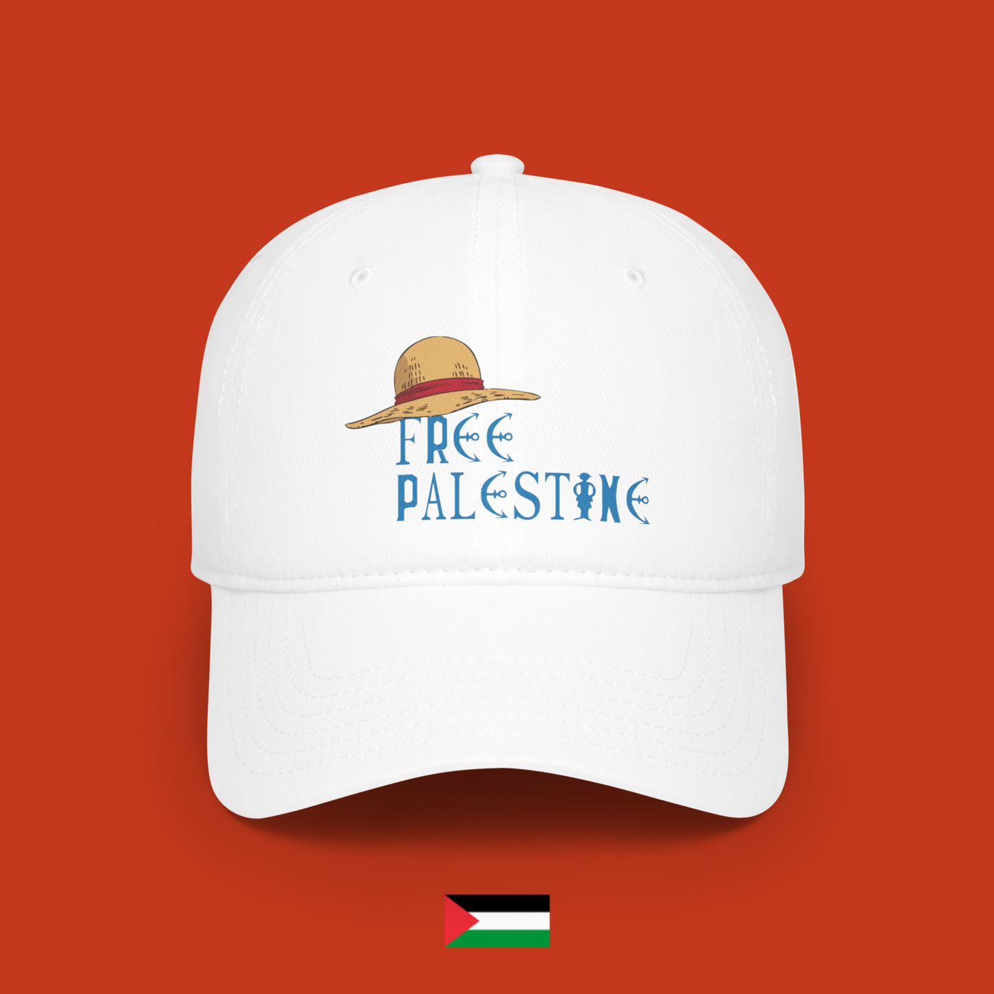 One Piece Free Palestine - cap