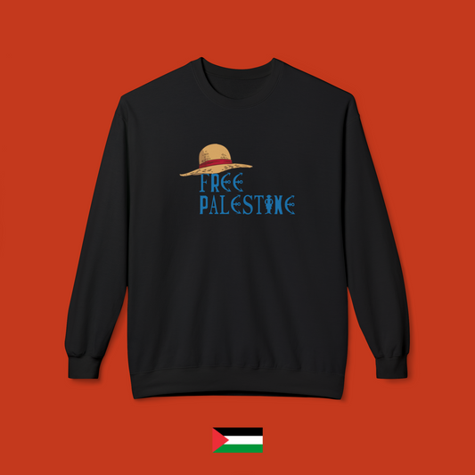 One Piece Free Palestine - Crewneck Sweatshirt