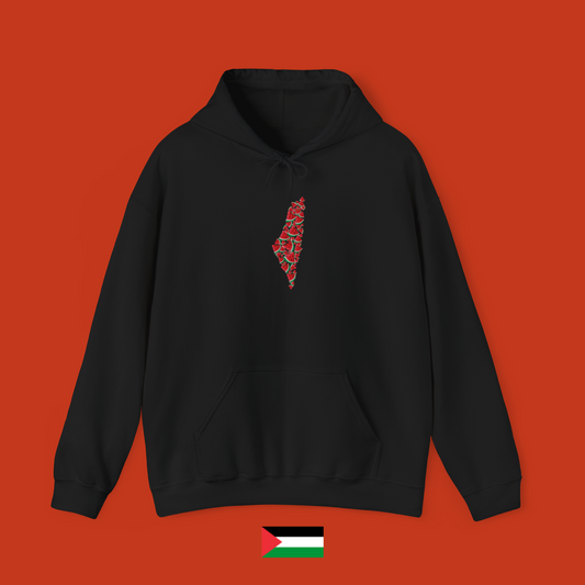 Palestine made of watermelon slices - hoodie