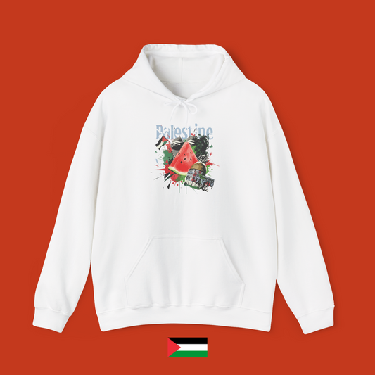 Palestine with Mosque and Watermelon - Hoodie