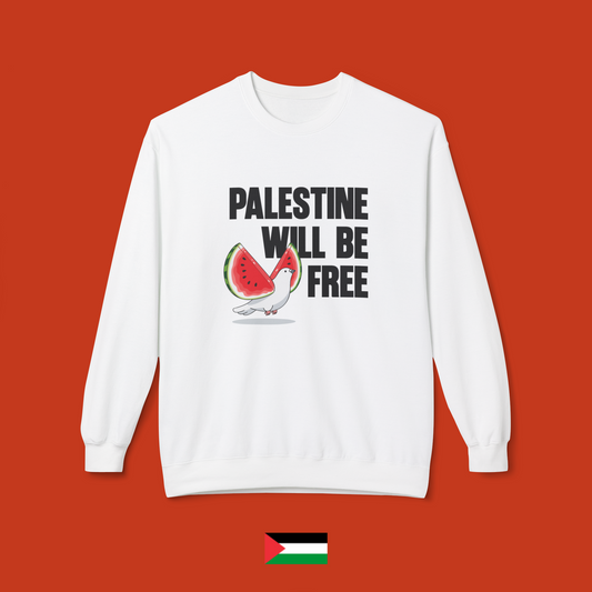 Palestine will be free - crewneck sweatshirt