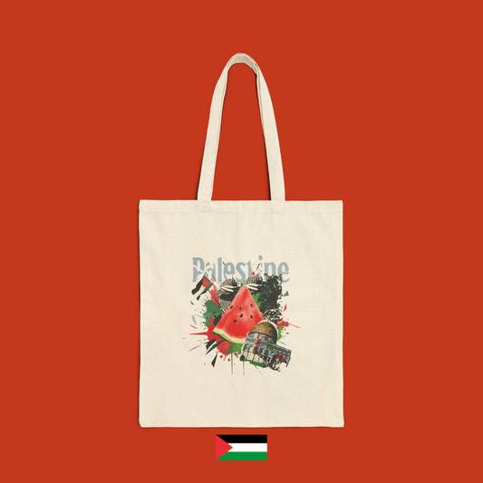 Palestine con moschea e anguria - borsa