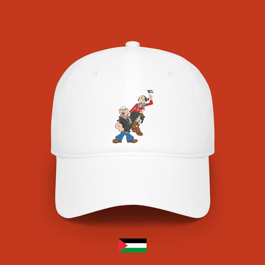 Popeye and Olivia with flag - hat